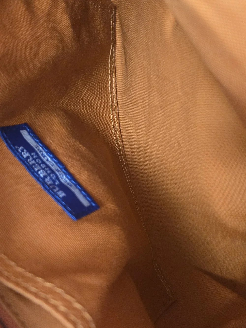 Burberry Blue Label Orange Canvas Tote Bag - Picture 8 of 9